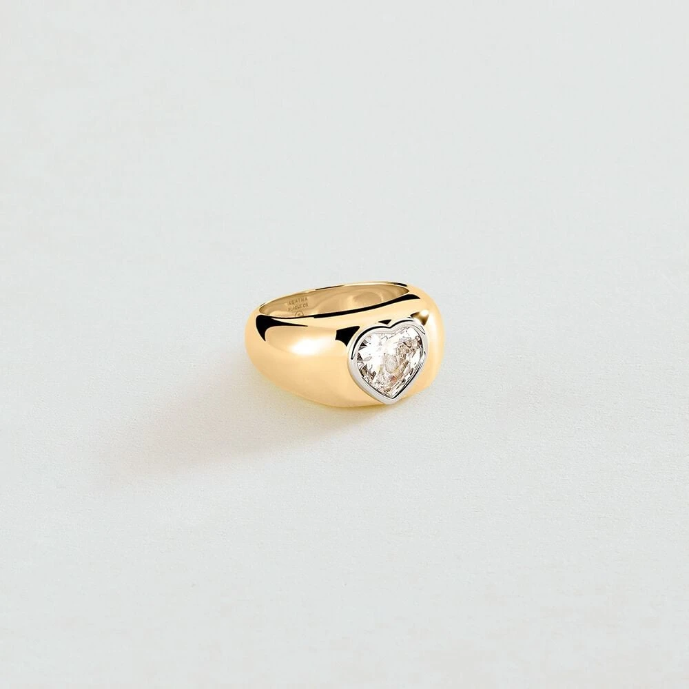 Bague large VICTOIRE - Doré