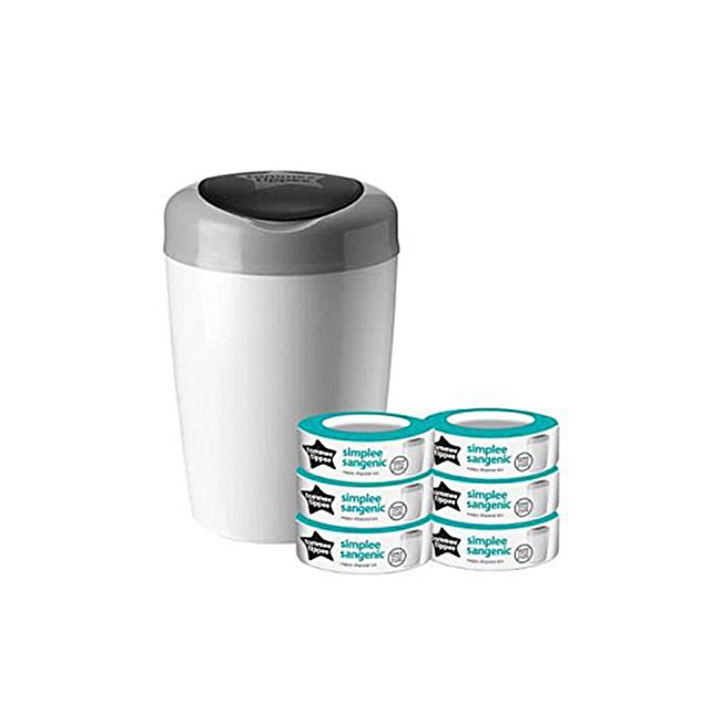 Starter Pack Simplee Bac 6 Recharges Blanc De Tommee Tippee Poubelles Aubert Listy La Wishlist Reinventee