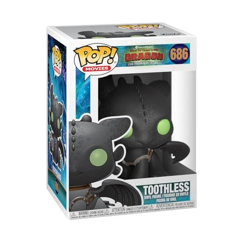 Funko Pop! Vinyl: How to Train Your Dragon 3: Toothless - Figurine en Vinyle à Collectionner - Idée de Cadeau - Produits Officiels - Jouets pour Les Enfants et Adultes - Movies Fans
