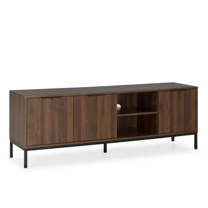 Meuble TV 3 portes couleur Noyer Auri | Maisons du Monde