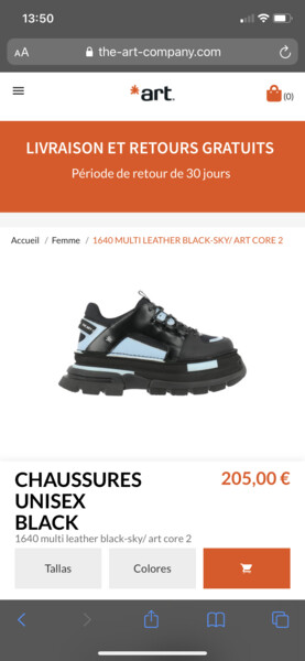 Chaussures Art Core 2 bleu noir