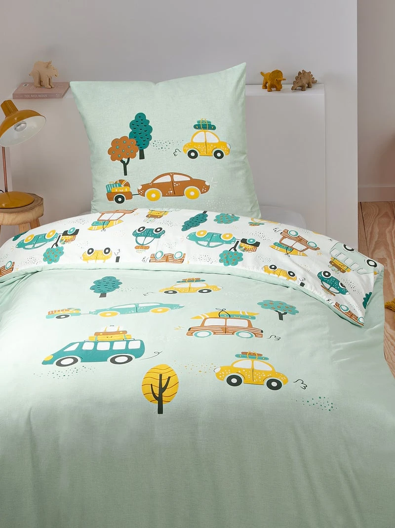 Parure de lit 1 personne réversible