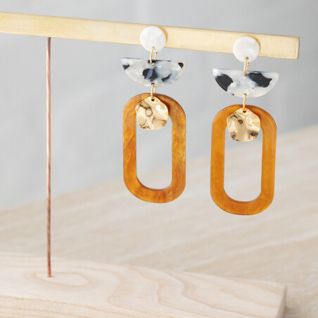 Kit boucles d'oreilles en acétate - Arnold