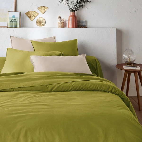 Housse de couette unie en coton lavé, Scenario