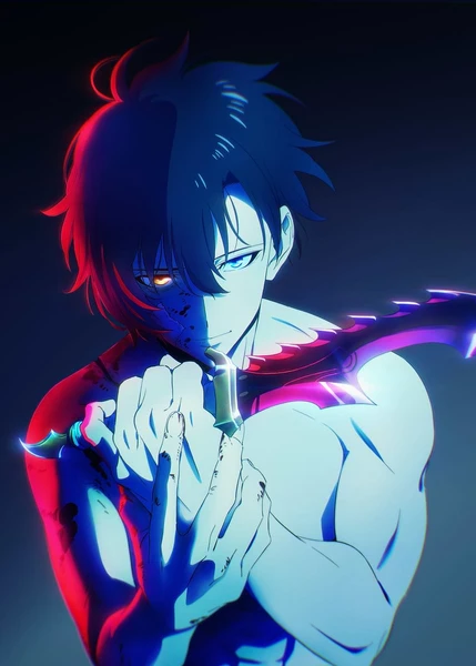 Sung Jinwoo with a dagger