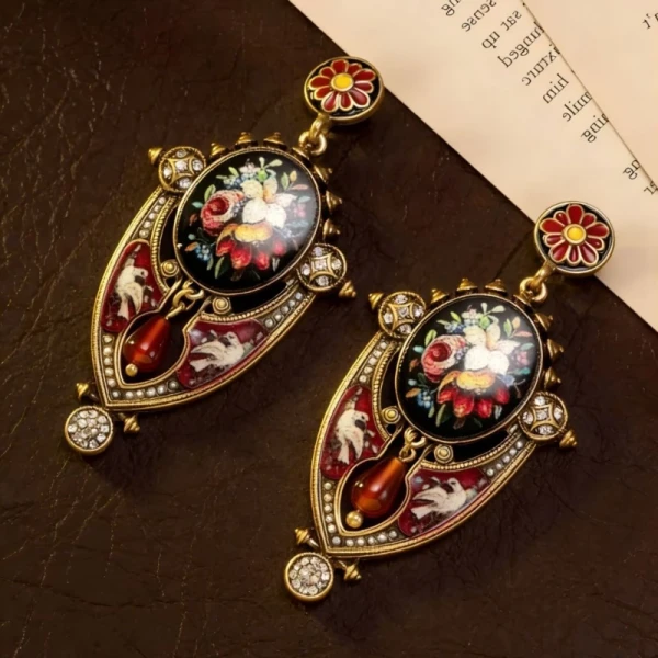 Boucles d'oreilles fleuries