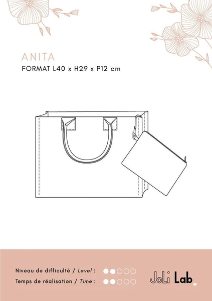 Cabas Anita - Patron Couture PDF ou Pochette