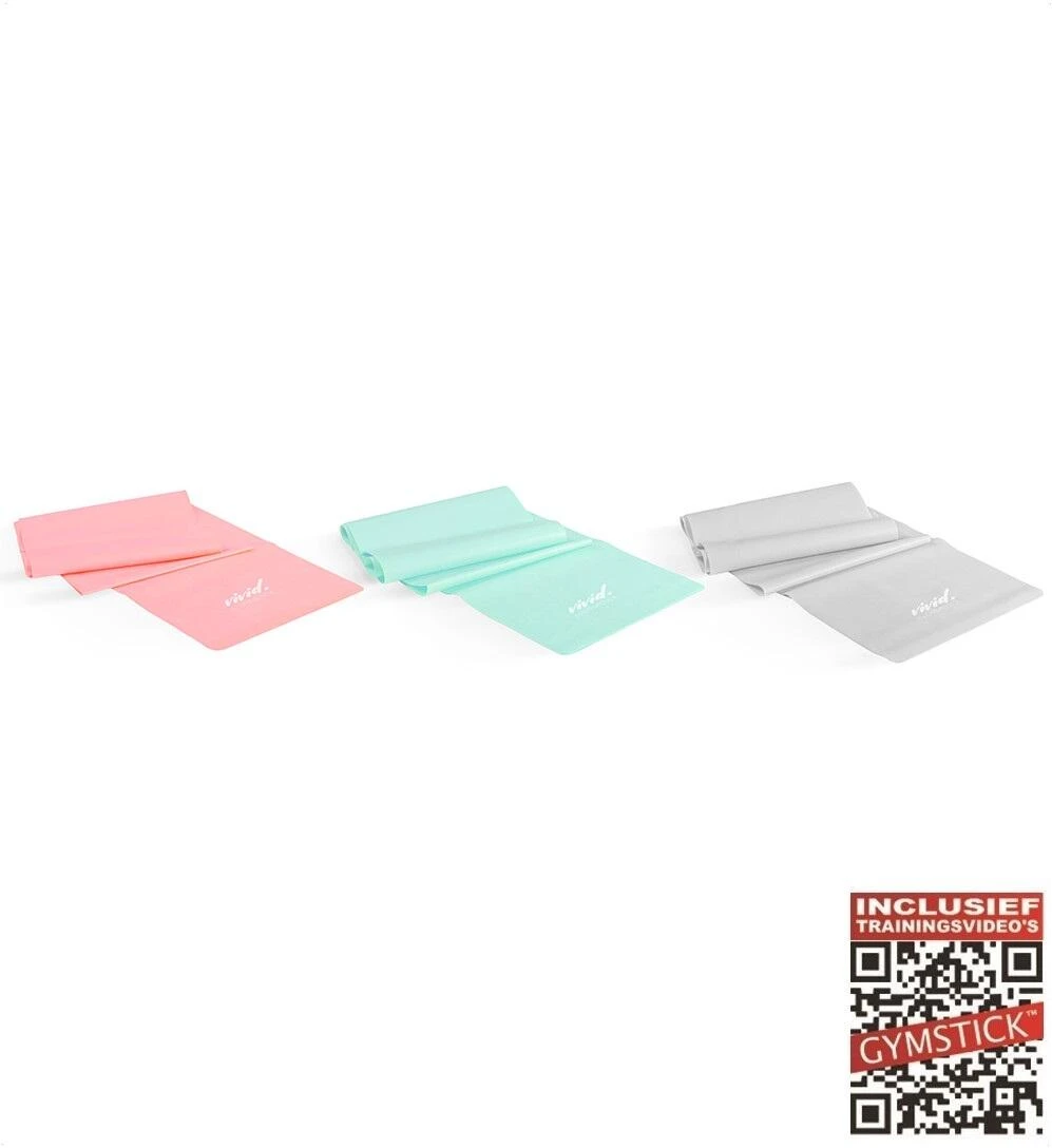 Ensemble de bandes d'exercice vives Ensemble de bandes de résistance 3 pièces