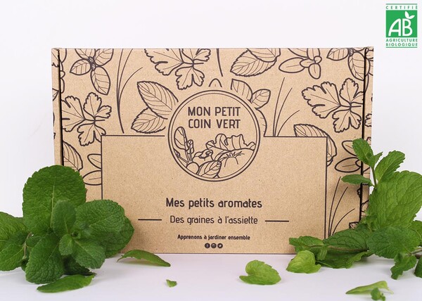 Coffret de graines bio de variétés aromatiques - Mon Petit Coin Vert