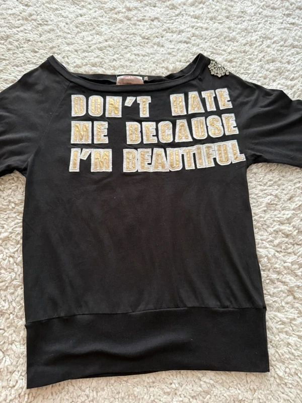 Maglia in cotone nera