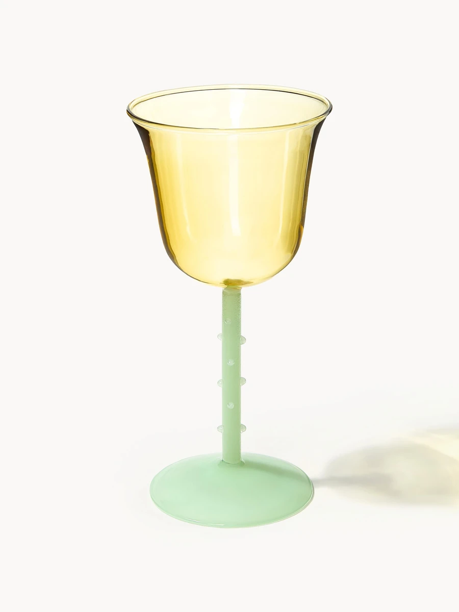 Verres à vin en verre borosilicaté Dot, 2 pièces