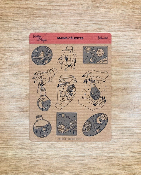 Mains Célestes - Stickers