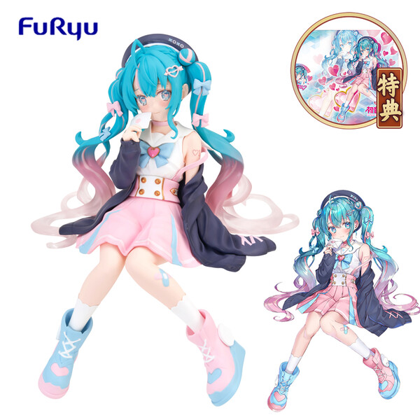 Furyu – Figurine originale Hatsune Miku, Vocaloid Miku, amour marin, bouchon de nouilles, poupées Anime, modèle jouets pour filles, cadeau