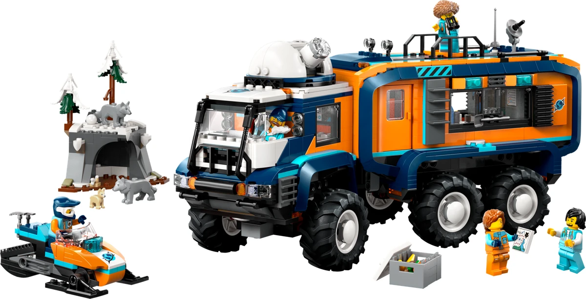 Le camion scientifique des explorateurs en Arctique