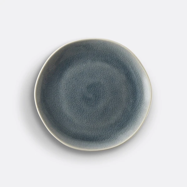 Lot 4 assiettes dessert craquelées, Gogain