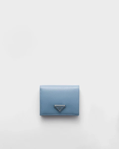 Petit portefeuille en cuir Saffiano