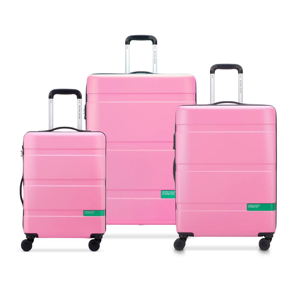 DELSEY - Set valises (rose ou noir)