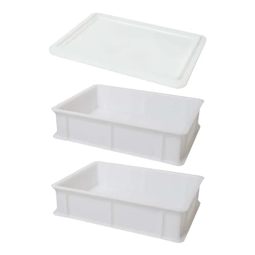 genus dei Dei | Deux boîtes à pizza et à pain | Récipient pour pétrir | Boîte à pâtes | Deux boîtes de 30 x 40 x 10 cm + 1 couvercle