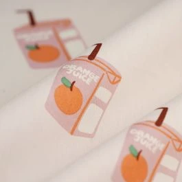 Tissu popeline coton brique jus rose