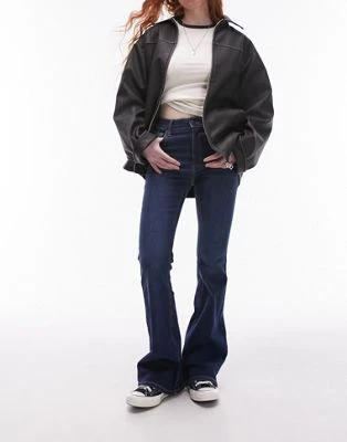 Topshop - Jamie - Jean évasé - Bleu intense