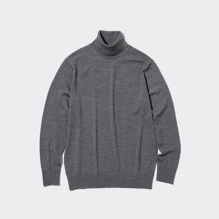 Pull 100 % Mérinos Extra Fin Col Roulé | UNIQLO
