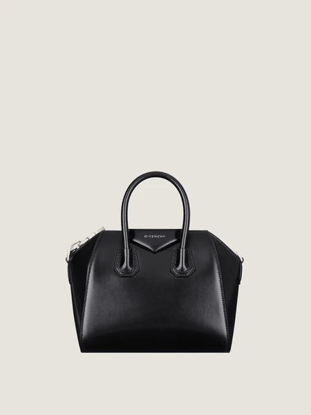 Sac Antigona mini en cuir Box