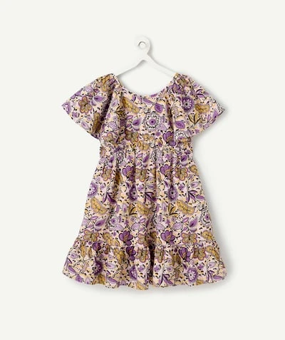 Robe floral à volants fille