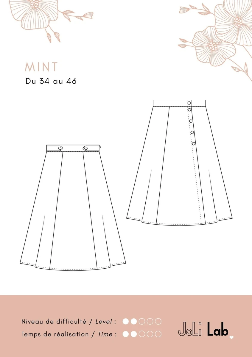 Jupe Mint - Patron Couture PDF ou Pochette