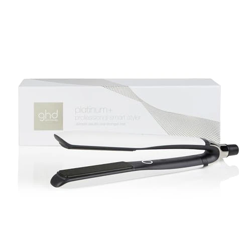 ghd - Lisseur cheveux ghd Platinum+ - Fer à lisser professionnel (Blanc) - Lisse en un passage sans chaleur extrême, 75% plus brillants, 70% plus forts - Lisseur boucleur idéal cheveux colorés/abîmés