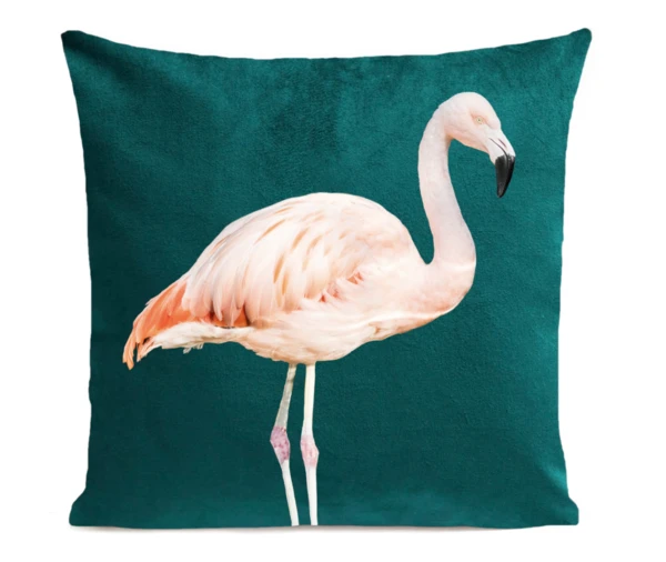 Coussin déco velours vert 40x40cm | Maisons du Monde