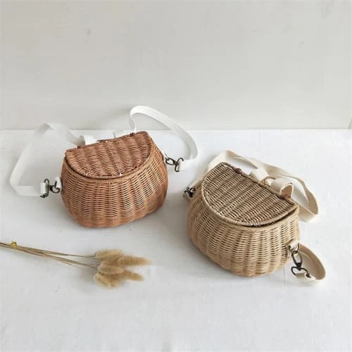 Sac en osier bandouliere