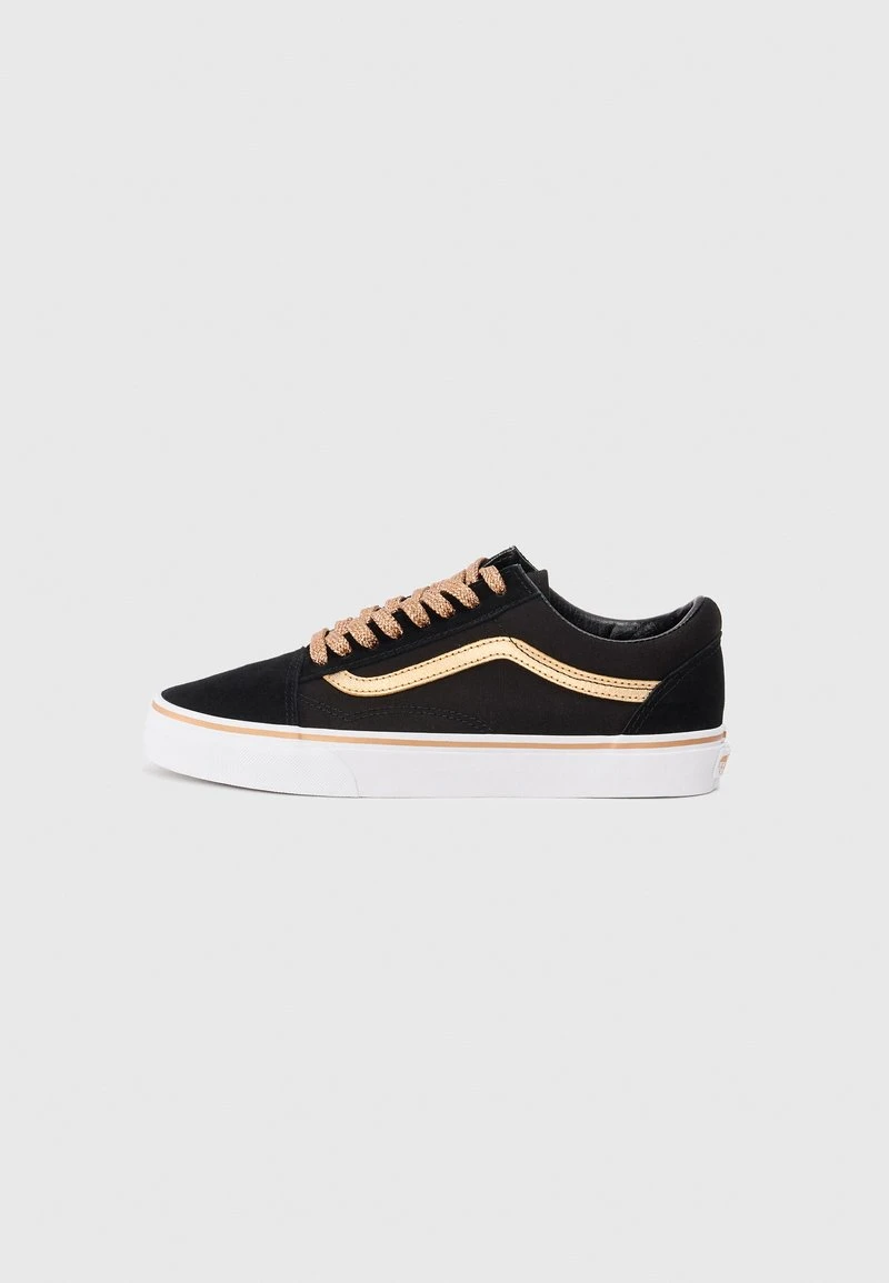 OLD SKOOL - Chaussures de skate - metallic pop black/gold-coloured