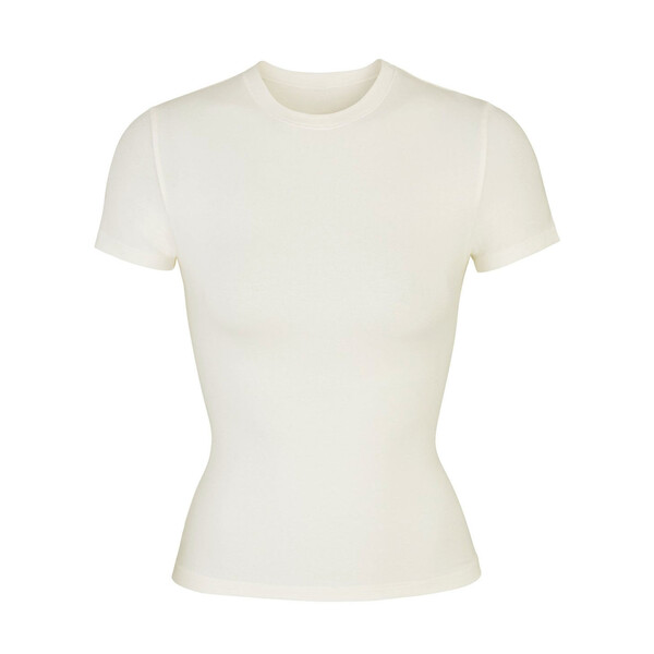 Cotton jersey tshirt - bone 