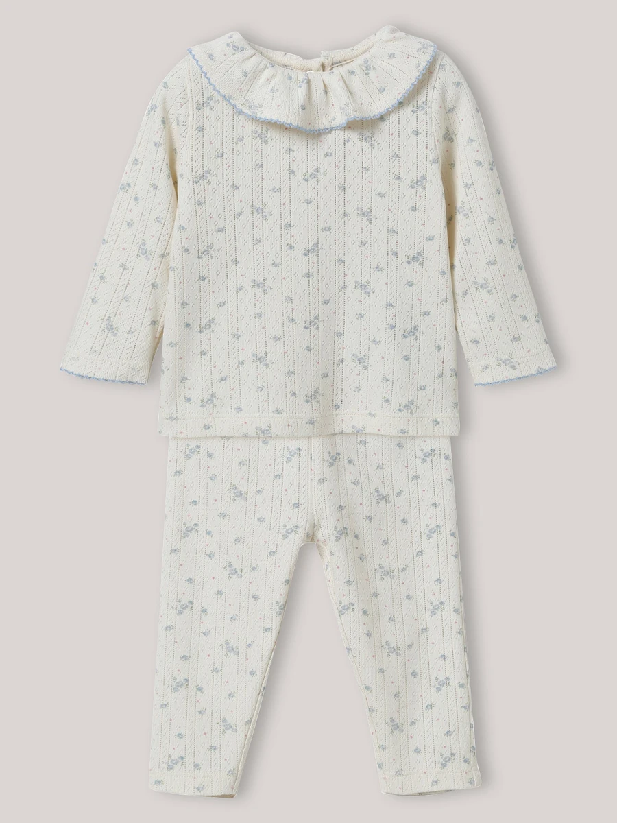 Pyjama en pointelle Bébé - Coton biologique