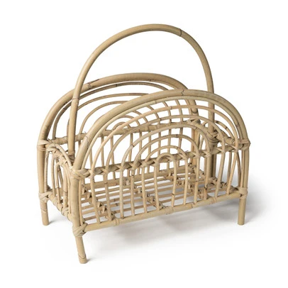 Rotan tijdschriftenrek - 40x21x45 cm