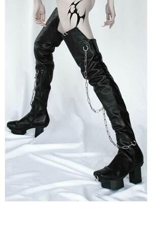 Neck entry latex catsuit with double slider crotch zipper - Latex