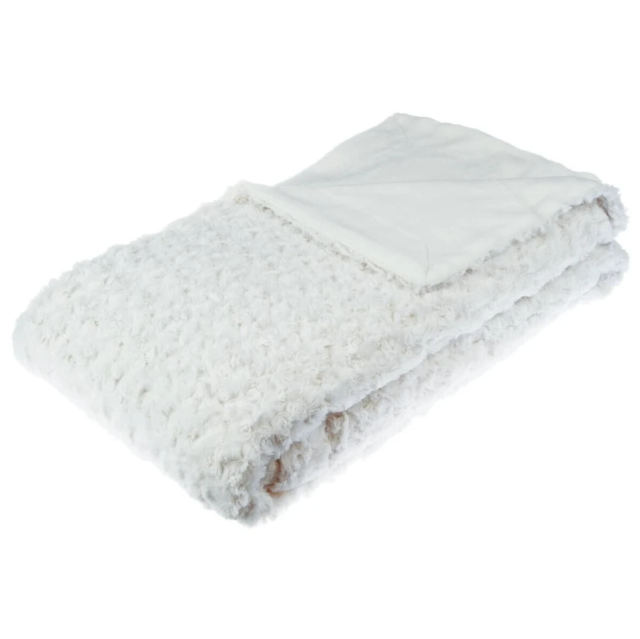 Plaid "Bouclette" fausse fourrure