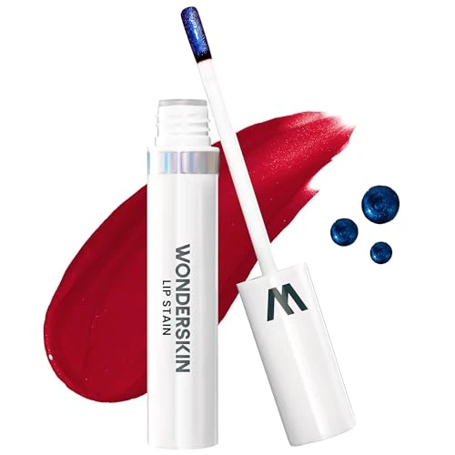 Wonderskin Wonder Blading Lip Stain Masque, Teinture Naturelle pour les Lèvres, Teinture Longue Tenue Waterproof (Divine)