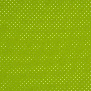 Tissus coton petits pois - Vert pomme et blanc | Rascol