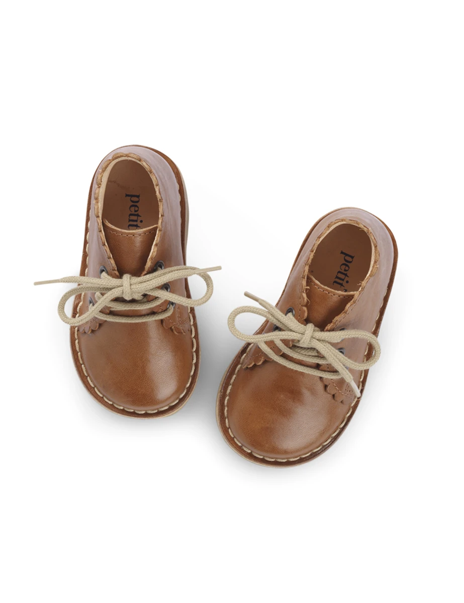 Scallop Boot - Cognac