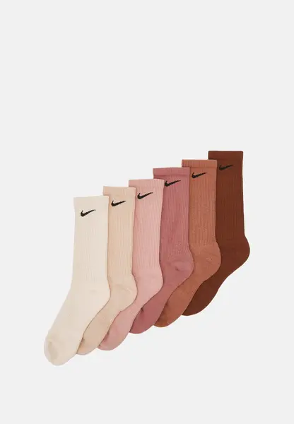 Nike Performance EVERYDAY PLUS CUSH CREW UNISEX 6 PACK - Chaussettes de sport - pearl white/beige/rose whisper/fossil rose/mineral clay/pecan/multicolore - ZALANDO.FR