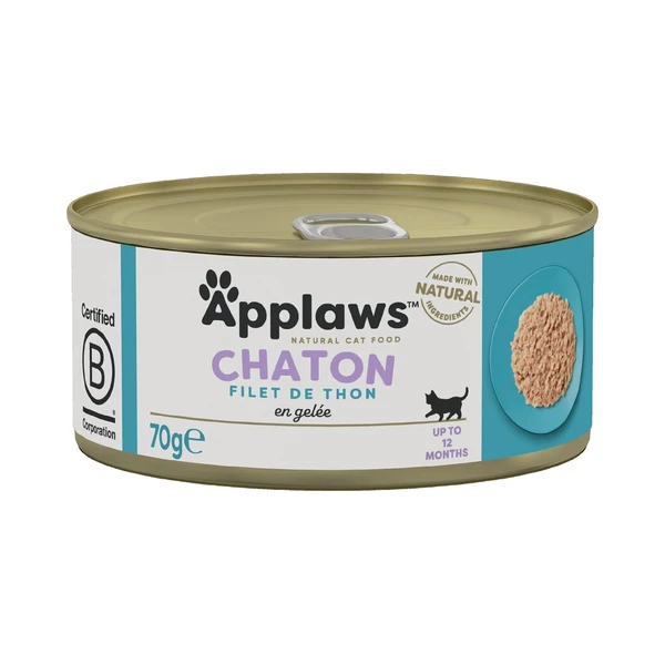 APPLAWS Boîtes en gelée 70g pour chaton - 3 saveurs