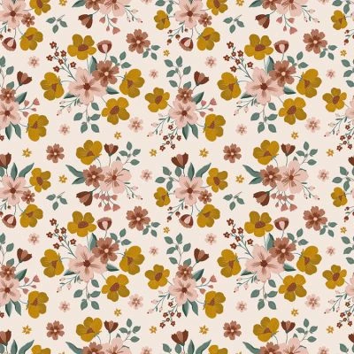 Papier peint fleur Fall Bouquet clair (50 cm x 10 m)
