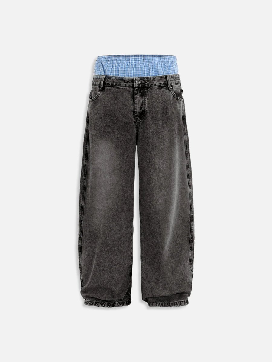Aelfric Eden Double Waist Baggy Jeans