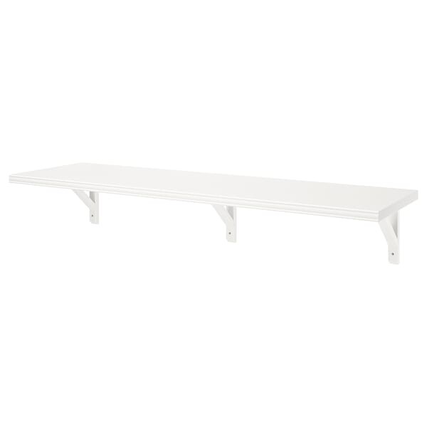 BERGSHULT / SANDSHULT Étagère murale, blanc, plaqué tremble blanchi, 120x30 cm - IKEA