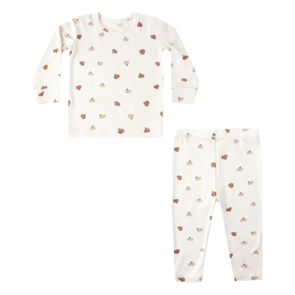 Ensemble Pyjama Citrouilles | Ecru