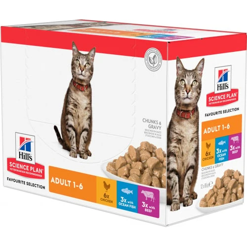 Hill's Science Plan sachet repas Pack mixte pour chat adulte
