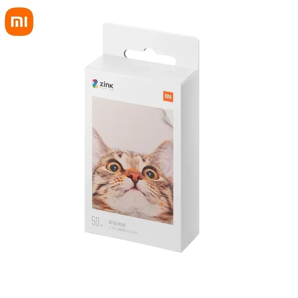Xiaomi-Mini imprimante photo auto-arina, papier d'impression ZINK, original, 3 pouces, 50 feuilles - AliExpress