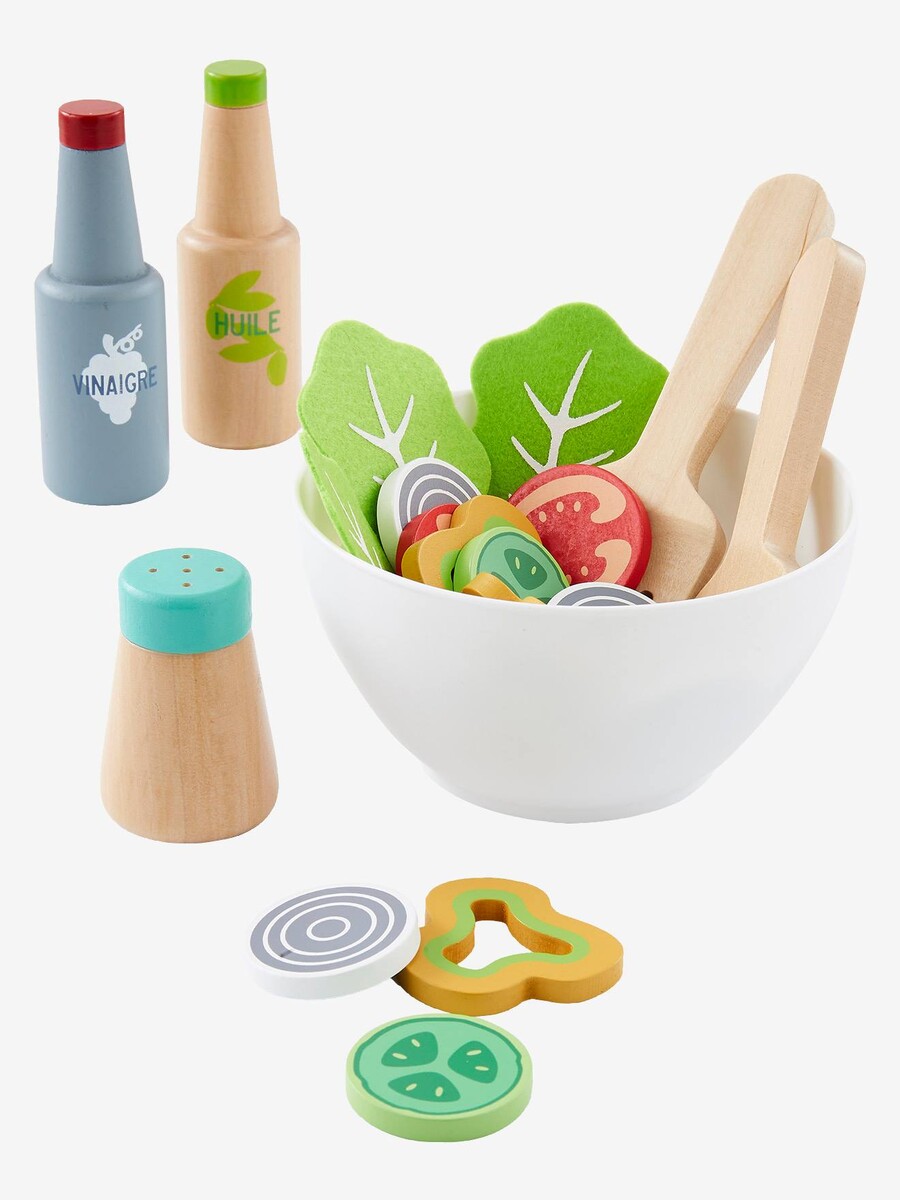 Set de salade en bois FSC® lot vert aqua - Vertbaudet