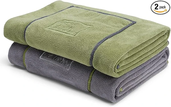 PETTOM Serviette Microfibre Chien(Lot de 2, 90x50cm), Serviette Chien Super Absorbante pour Bain Plage Séchage Rapide, Épaisse et Souple